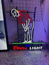 Coors Light Golf Neon LED Sign- 27”x31”- NIB- Rare BALL MOVES W/ Motion picture