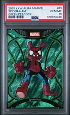 2025 PSA 10 SPIDER HAM PETER PORKER KAKAWOW MARVEL AURA GREEN PEACOCK /25 picture