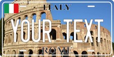 Rome Italy City Novelty License Plate Personalized Custom Auto Bike Motorcycle picture