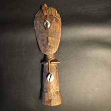 VINTAGE HAND CARVED WOODEN AKUABA FERTILITY DOLL picture