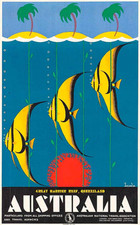 Vintage Australia Travel Advertisement Poster picture