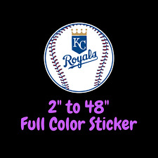 Kansas City Royals Full Color Vinyl Decal | Hydroflask decal | Cornhole decal 3 picture