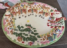 Rare & Vintage Fitz and Floyd Candy Lane Express Large 15” Oval Platter picture