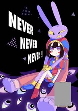 The Amazing Digital Circus fan comic ( Jax x Pomni ) NEVER NEVER NEVER  picture