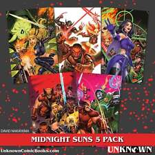 [5 PACK] MIDNIGHT SUNS UNKNOWN COMICS DAVID NAKAYAMA EXCLUSIVE VIRGIN VAR (01/25 picture