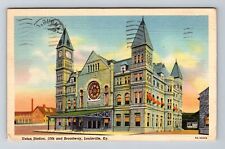 Louisville KY-Kentucky, Union Station, c1946 Vintage Souvenir Postcard picture
