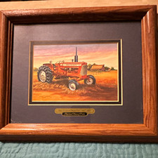 Vintage Allis-Chalmers Model D17 Framed Tractor Print by Russell Sonnenberg picture
