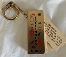 Bartenders Guide Keychain Vintage Hawaii Souvenir  picture