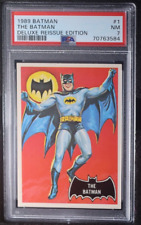 1966 Topps Batman #1 The Batman 1989 Deluxe Reissue PSA 7 picture