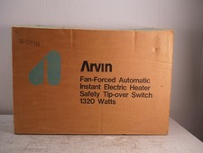 Vintage Gold Yellow Arvin MCM Space Heater Fan Model 30H23 picture