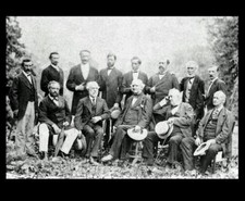 General Robert E Lee + His Generals Rare PHOTO Rebel Confederate Civil War, 1869 picture
