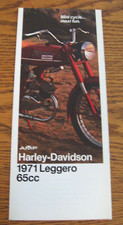 1971 Harley Davidson Leggero 100 Color Sales Brochure Original Motorcycles Xlnt picture