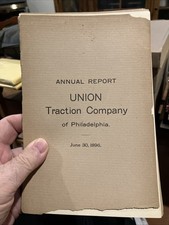 Annual Reports of the Union Traction Company Of Philadelphia 1896-1901 picture
