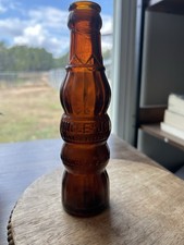 Vintage 1930s Era Uncle Jo Root Beer Bottle. 4 Fl Oz. Amber picture