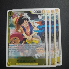 4x Monkey.D. Luffy OP10-111 Foil - One Piece TCG English Playset R CHOPPER picture
