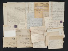 1920s antique LETTER EPHEMERA LOT dover de MAMIE FANNIE B JOSEPH family #2 picture