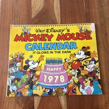 1978 Walt Disney Mickey Mouse Calendar Glow in the Dark Vintage picture