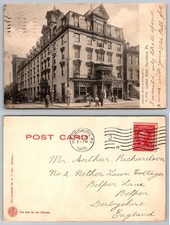 1905 Lochiel Hotel Harrisburg PA Postcard Rotograph Co. Postmarked England picture