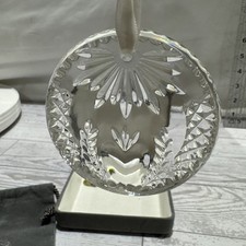 VINTAGE WATERFORD CRYSTAL SEAHORSE BALL ORNAMENT With Case picture