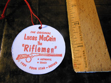1950's Lucas McCain Hartland Western Rider Set custom reproduction  Hang Tag #2 picture