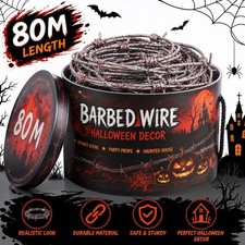 Halloween Fake Barbed Wire Prop Fence Decoration Haunted House Spooky Party picture