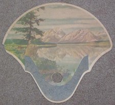 VINTAGE WALLACES' FARMER 100TH ANNIVERSARY HAND HELD FAN, DES MOINES, IOWA, 1955 picture