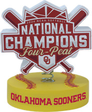 Oklahoma Sooners 2024 Softball National Champions Logo Bobblehead NCAA College picture