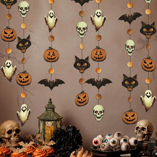 Vintage Halloween Decor Garland Set Retro Halloween Decorations picture