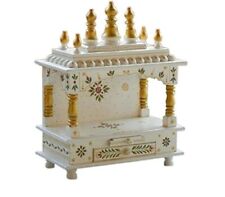 Beautiful Hand Painted Home Office Pooja Mandir Wood Worship God Wooden Temple picture