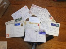 Lot of 8: Vintage AIR MAIL Postcards, 20th Century Ephemera International Stamp picture