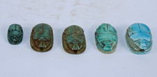 5 RARE ANCIENT EGYPTIAN ANTIQUE PHARAONIC SCARAB Stone Egypt History (A+) picture