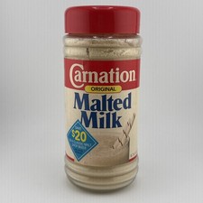 Vintage Carnation Malted Milk 13 Oz 1980’s New Old Stock Sealed Original Classic picture