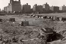 HOOVERVILLE GREAT DEPRESSION ERA CITY IN CENTRAL PARK NEW YORK 1933 4X6 POSTCARD picture