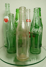 Vintage Glass Soda Bottles Lot 7 Bottles Coke NEHI RC Cola Sprite picture