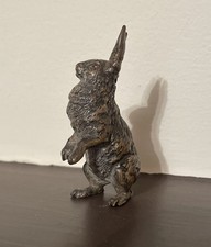 Antique Cold Painted Vienna Bronze Rabbit Hare Bunny picture