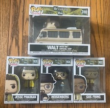 Funko Pop Breaking Bad Set of 4 Gus Heisenberg Jesse & Walt with Crystal Ship picture