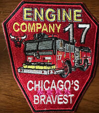 CHICAGO FIRE DEPT ENGINE COMPANY 17 PATCH CHICAGO'S BRAVEST - NEW picture