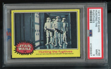 1977 Topps Star Wars # 168 Hunting the fugitives PSA 9 MINT Vintage Yellow picture