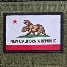New California Republic Patch Roundel Moral Meme Tactical USA Hook & Loop 3x2 picture