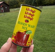 Vintage 1970's LIBBY'S BLOODY MARY MIX Drink Tin Can picture
