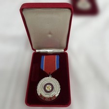 North Korea Medal With Box Badge Original Insignia picture