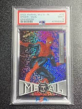 2022 Marvel Metal #76 π₯ Spider Man Grandiose PSA 9 π₯ picture