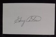 Gary Carter HOF Autographed 3x5 Index Card picture