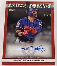 2020 Topps Shin-Soo Choo Auto /25 Baseball Stars Red Autograph Texas Rangers picture