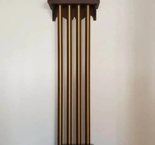 Antique/Vintage Grandfather Clock 4 Polished Pristine Brass Chime Tubes picture