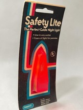 Vintage Mid Century Snapit Safety Night Light Red Reflector Plug In Leviton picture