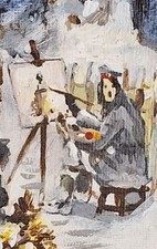 Rare WW1 Adolf Hitler Painting The Church Of St Niklaas at Messines Christmas picture