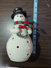 Lenox Merry & Light, Snowman Ornament Figurine 7.75