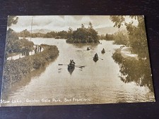 Antique Stow Lake Golden Gate Park San Francisco Postcard Edward Mitchell picture