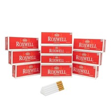 Roxwell Cigarette Tubes King Size Original Red RYO Filter Tubes 10 Box of 200 Ct picture